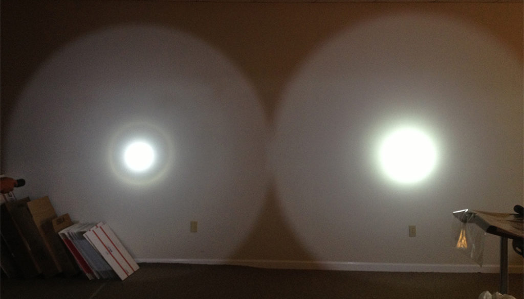 Streamlight Stinger Beam Comparison